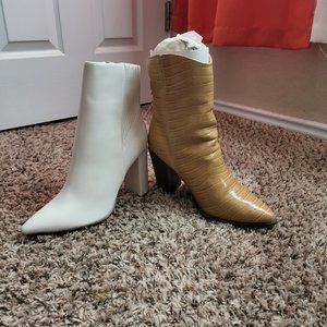 Qupid Signal & Slay-66 Women's Heeled Ankle Boots (Bundle of 2)